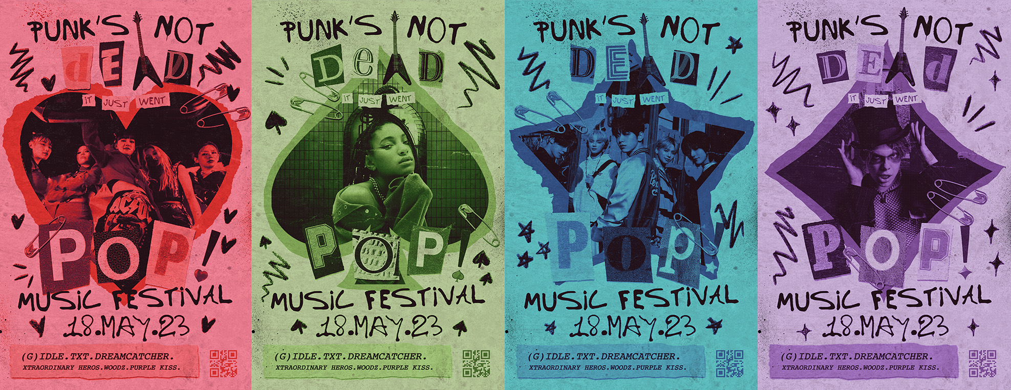 music festival poster flats